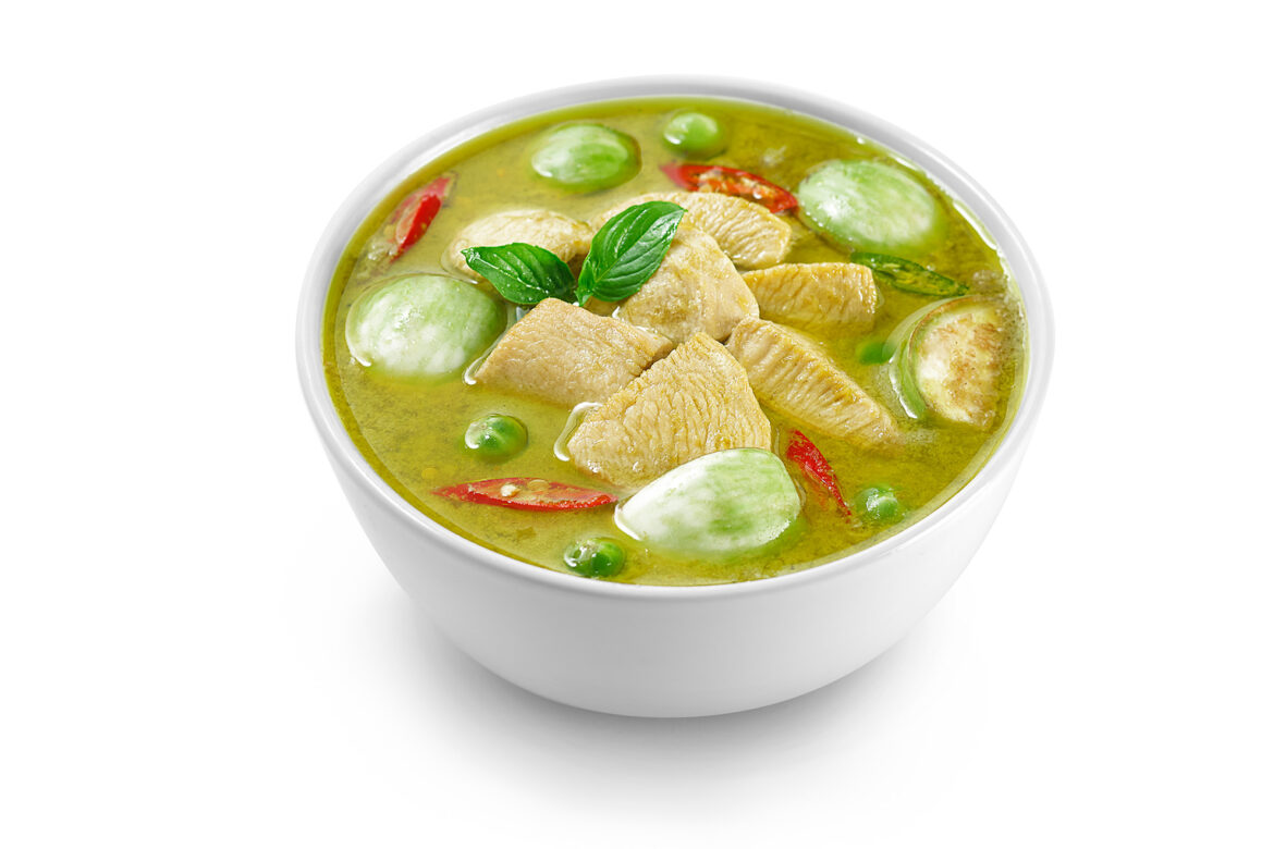 Grünes Thai Curry mit Huhn